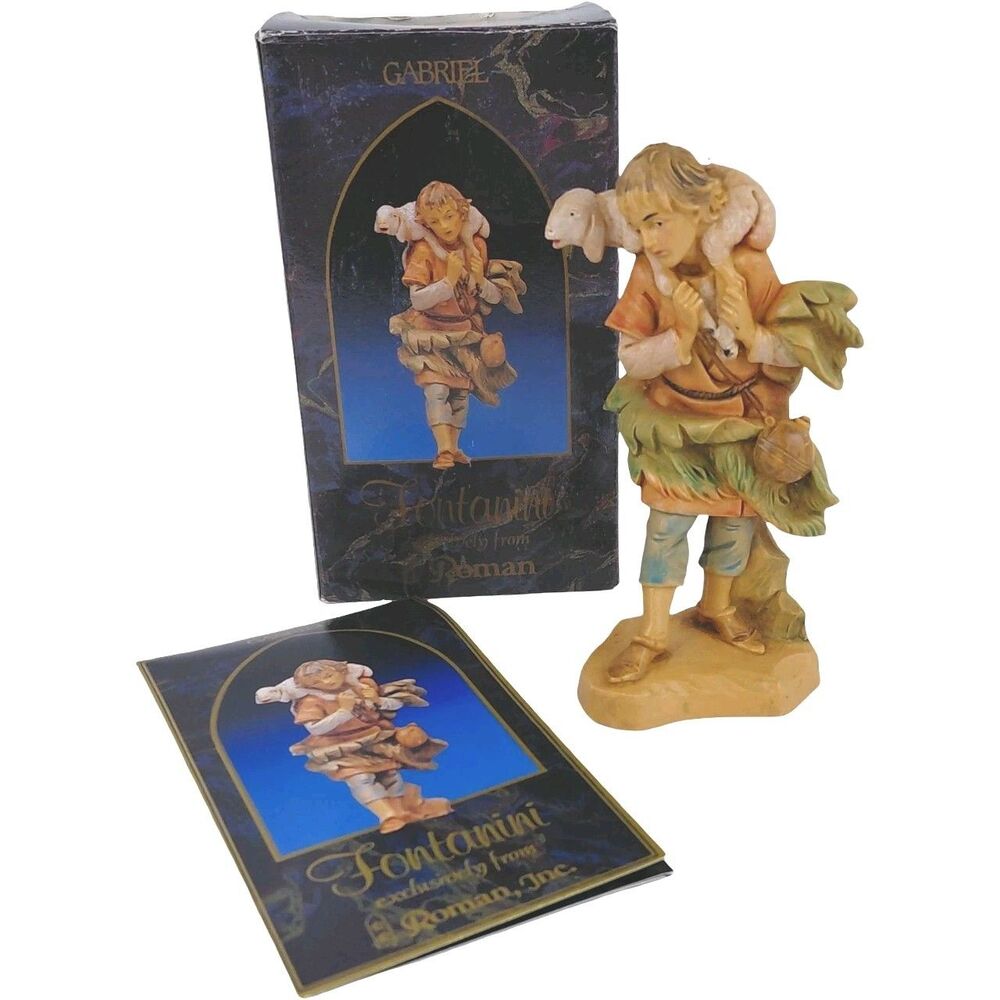 Fontanini Nativity Depose Italy Shepherd Gabriel 5” 1992 In Box